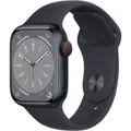 Apple Watch Series 8 GPS + Cellular &#8211; 41mm &#8211; Boîtier Midnight Aluminium &#8211; Bracelet Midnight Sport Band &#8211; Regular
