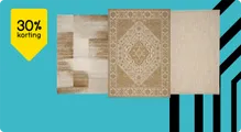 Alle vloerkleden 30% korting
