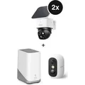 eufy S340 Starter-Set 2+1 - 2er-Kameraset mit HomeBase 3 + Indoor Cam C35