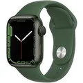 Apple Watch Series 7 GPS 41mm Aluminium case Groen + Polsband Sport Klaver MKN03NF/A