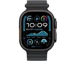 Apple Watch Ultra 2 zwart titanium - zwart ocean-bandje