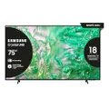 Samsung Smart TV 75" UE75DU8070UXZT, Crystal UHD 4K, 4K Upscaling, Airslim Design, DVBT-2, Q-Symphony & Adaptive Sound, Integrato con Bixby, comp con 