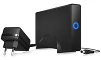 ICY BOX externes 3,5 Zoll Gehäuse für Festplatten, USB-C 3.1 Anschluss (Gen 2, 10 Gbit/s), Standfuß, Aluminium, Kunststoff, IB-377-C31