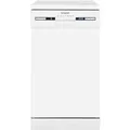 exquisit Standgeschirrspüler GSP9310-031C weiss, 8,3 l, 10 Maßgedecke, 10 Maßgedecke – LED, Besteckkorb, Auto Door Open & AquaStop