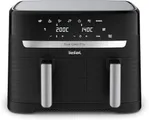 Tefal Dual Easy Fry Heißluftfritteuse 8,3 L – Airfryer mit 2 Kammern & XL-Schublade, 7 Programme, 2700 W, Extra-Crisp-Technologie, fettarm frittieren 