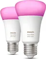Philips Hue &#8211; E27 2 Pack &#8211; White &amp; Color Ambiance &#8211; Bluetooth