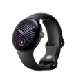 Google Pixel Watch 5 (41 mm) - Smartwatch - Black Case/Obsidian Band, LTE | Mit gewölbtem Display, umfassendem Gesundheits- und Fitness-Tracking und U