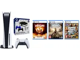 Sony Playstation 5 Disk Edition + Metro Exodus Tiny Tina’s Wonderlands Grand Theft Auto V Qware PS5 Gaming Starter Kit Bundel