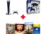 PLAYSTATION PS5 825 GB + PS5 gaming starter kit + GTA V FR + Tiny Tina&#8217;s Wonderlands Next Level Edt NL/FR + Metro Exodus Complete Edition NL/FR 