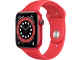 APPLE Watch Series 6 GPS 44mm Aluminiumboett i (PRODUCT)RED &#8211; Sportband (PRODUCT)RED