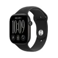 Apple Watch Series 12 GPS, Boîtier en aluminium noir de 46 mm