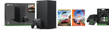 Microsoft Xbox Series X Forza Horizon 5 + Qware Dual Charger Thumb Grips Bundel