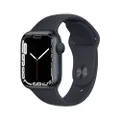 Apple Watch Series 7 GPS, 41mm boîtier Aluminium Minuit avec Bracelet Sport Minuit Reconditionné