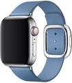 Apple Leather Band Modern Buckle L Apple Watch Series 1 / 2 / 3 / 4 / 5 / 6 / 7 / 8 / 9 / SE &#8211; 38 / 40 / 41 mm &#8211; Cornflower