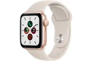 Apple watch Apple SE GPS, 40mm boitier aluminium or avec bracelet sport Lumière Stellaire