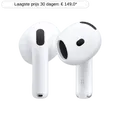 Apple Airpods 4 Draadloze Oordopjes + Oplaadcase Wit