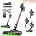 Vactidy Akku-Hand-und Stielstaubsauger V10 Pro, Akkustaubsauger,45Min,68KPa, 400 W, beutellos, 68000Pa,LED-Anzeige & GreenEye-Licht, Ultraleichtes Des