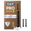 Oral-B Pro Series 3 Elektrische Zahnbürste — Electric Toothbrush, Inkl. 3 Aufsteckbürsten — 3 Putzmodi, Zahnbürste Elektrisch, Designed by Braun, Schw