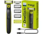 Philips Norelco OneBlade QP2824/10 scheerapparaat Scheerapparaat met scheerblad Trimmer Grijs, Limoen