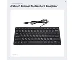 Dailygoods- Toetsenbord Spatwaterdicht - 78 Toetsen - Draadloos Toetsenbord