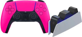Sony PlayStation 5 DualSense draadloze controller Nova Pink + BlueBuilt oplaadstation