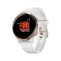Garmin 010-02429-13 Venu 2S - multisport gps aangesloten horloge met amoled scherm - lange batterijduur (10 dagen) - roségoud / wit - 40 mm kast