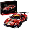 LEGO 42125 Technic Ferrari 488 GTE “AF Corse #51” Supersportwagen, Exklusives Sammlermodell, Modellbausatz für Erwachsene