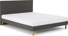Beddenreus Basic Bed Ease inclusief hoofdbord en matras &#8211; 90 x 200 cm &#8211; donkergrijs