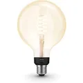Philips Hue Filament Globe Lamp E27 White G125 - Wit