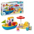 LEGO DUPLO Peppa Big bootreis, Badspeelgoed set, Bouwpakket met Speelgoed Boot die Drijft, Educatieve Set voor Peuters met 2 Figuren, Rollenspel Cadea