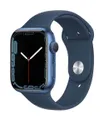 Apple Watch Series 7 GPS, boîtier Aluminium Bleu 45mm avec Bracelet Sport Bleu Abysse