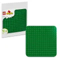 LEGO DUPLO Grön byggplatta Byggleksak för små barn från 18 månader, Uppvisningsbas med kreativa leksaker för förskolebarn som uppmuntrar fantasifulla 