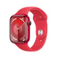 Apple Watch Series 9 GPS 45mm Smartwatch con cassa in alluminio (PRODUCT) RED e Cinturino Sport (PRODUCT) RED - S/M. Fitness tracker, app Livelli O₂, 