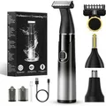 CkeyiN Pro Elektrorasierer Körper und Gesicht,Trimmer & Bodygroomer,Multifunktions-Rasierer, Aufsätze: 1, 3 Körperaufsätze,Nass- & Trockenrasur, Elekt