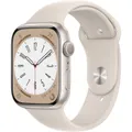 Apple Watch Series 8 GPS &#8211; 45mm &#8211; Boîtier Starlight Aluminium &#8211; Bracelet Starlight Sport Band &#8211; Regular