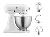 KitchenAid 5K45SSEWH robot da cucina classico, 10 velocità , 4.3 L, Bianco 36x37x23cm