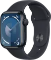Apple Watch Series 9 41 mm Mitternacht Aluminium Sportarmband S/M