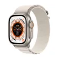 Apple Watch Ultra, 49mm, GPS + Cellular [2022] &#8211; Titanium Case with Starlight Alpine Loop &#8211; Small