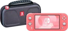 Nintendo Switch Lite Korallrot + Bigben Offizielle Nintendo Switch Lite Schutztasche