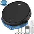 Ruzava Saugroboter Staubsauger Roboter 4500Pa/60W/120min Laufzeit 350 ml Behälter, 60 W, mit Beutel, Saugroboter mit Wischfunktion, 3000Pa/120Min, 2.5