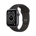 Apple Watch Series 6 (GPS, 44 mm) Cassa in alluminio grigio siderale con Cinturino Sport nero