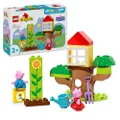 LEGO DUPLO Peppa Big Tuin en boomhut voor Peuters vanaf 2 Jaar – Educatief Speelgoed voor Meisjes en Jongens – Stimuleert de Fijne Motoriek – Met 2 Fi