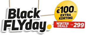 Black FLYday: tot 100,- EXTRA korting op Winter Vakanties