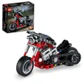 LEGO 42132 Technic Motorcykel till Äventyrscykel, 2-i-1 Byggleksak, Leksaksbil för Barn