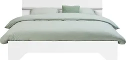 Beddenreus bed Wald &#8211; Tweepersoons &#8211; 140 x 200 cm &#8211; Wit &#8211; Inclusief matras