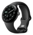 Google Pixel Watch 4 (41 mm) - Android-smartwatch met koepelvormig display, uitgebreide gezondheids- en fitnesstracking en hulp van Gemini - Matzwarte