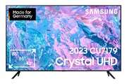 Samsung Crystal UHD CU7179 75 inch televisie (GU75CU7179UXZG, Duits model), PurColor, Crystal Processor 4K, Motion Xcelerator, Smart TV [2023], zwart
