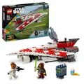 LEGO Star Wars Jedi Bob - bouwvoertuig voor kinderen - schip van bakstenen met minifiguren om te verzamelen - cadeau voor meisjes en jongens vanaf 8 j