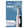 Oral-B Pro Series 1 Elektrische Zahnbürste Doppelpack — Electric Toothbrush, Inkl. 2 Aufsteckbürsten, 3 Putzmodi für Zahnpflege — Designed by Braun, R