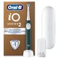 Oral-B iO2 Forest Green Elektrische Tandenborstel, 1 Opzetborstel, 1 Navullingenhouder, 1 Reisetui